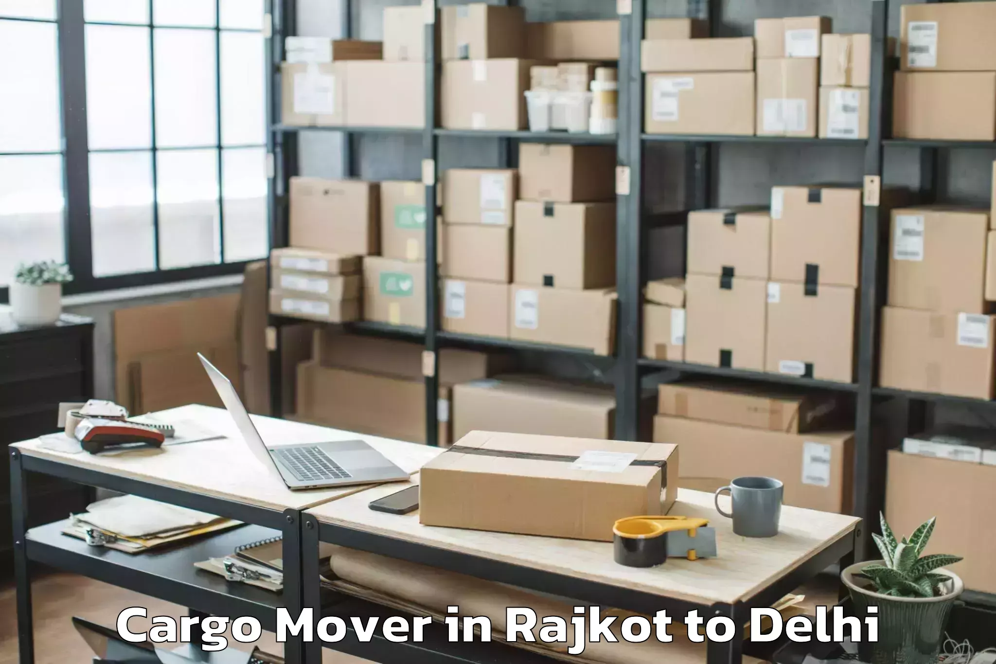 Affordable Rajkot to Unity One Janakpuri Mall Cargo Mover